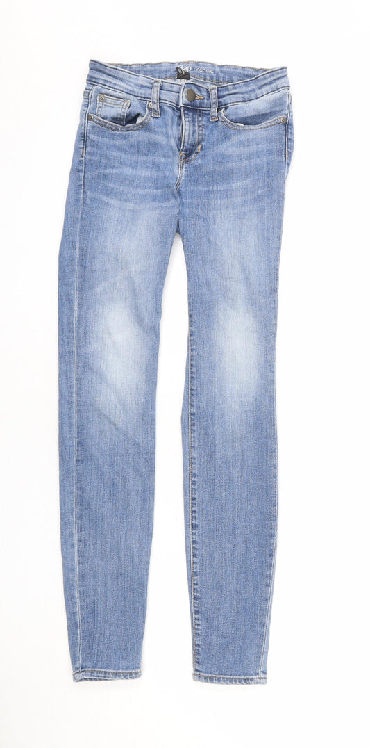 Womens UK Size 4 Gap Regular Fit Skinny Blue Jeans
