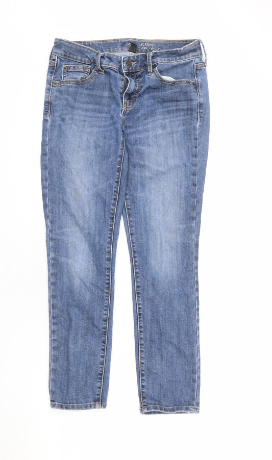 Womens UK Size 6 Gap Regular Fit Skinny Blue Jeans