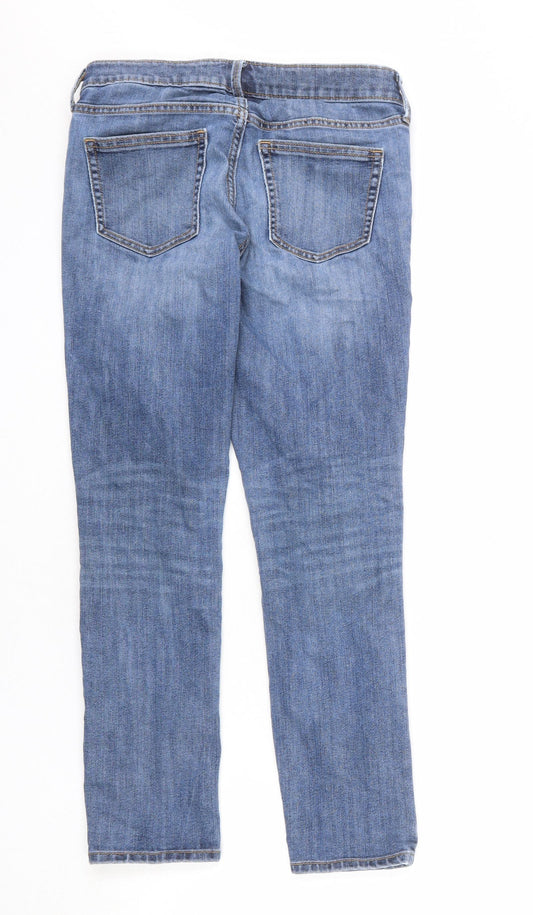 Gap Womens Blue Cotton Skinny Jeans Size 6 L26 in Regular Zip