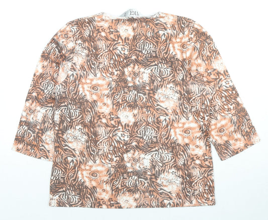 Womens UK Size 14 TIGI Beige Basic Blouse