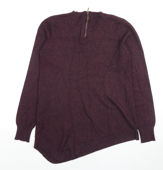 Womens UK Size 12 Dorothy Perkins Purple Pullover Jumper