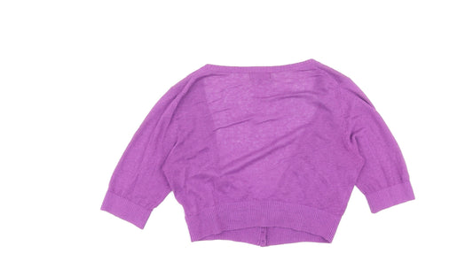 Womens UK Size 12 NEXT Purple Cardigan Jumper