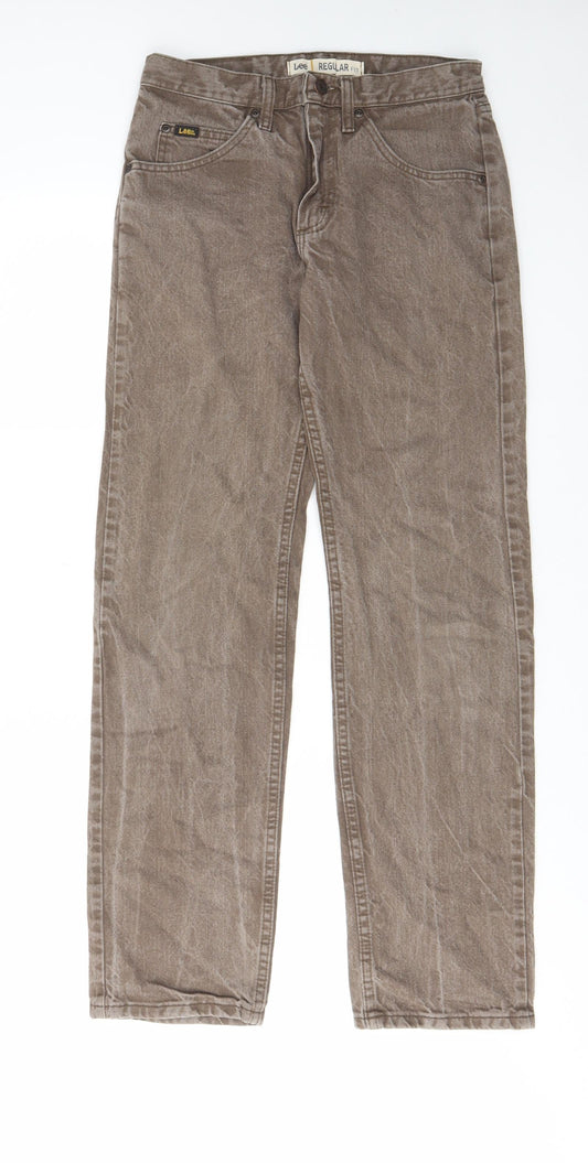 Womens UK Size 30 in Lee Regular Fit Tapered Grey Jeans