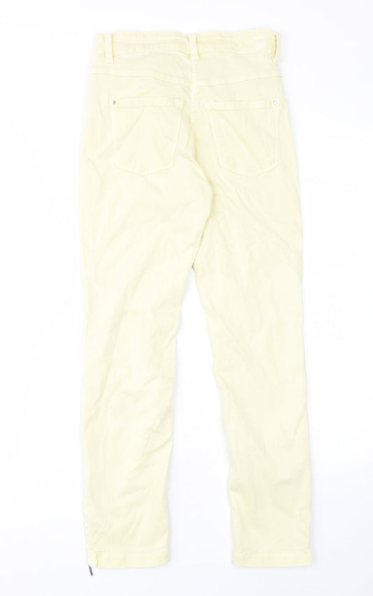 Mac Womens Yellow Cotton Skinny Jeans Size 32 in L27 in Regular Zip - Pockets, Belt Loops, Ankle Zips