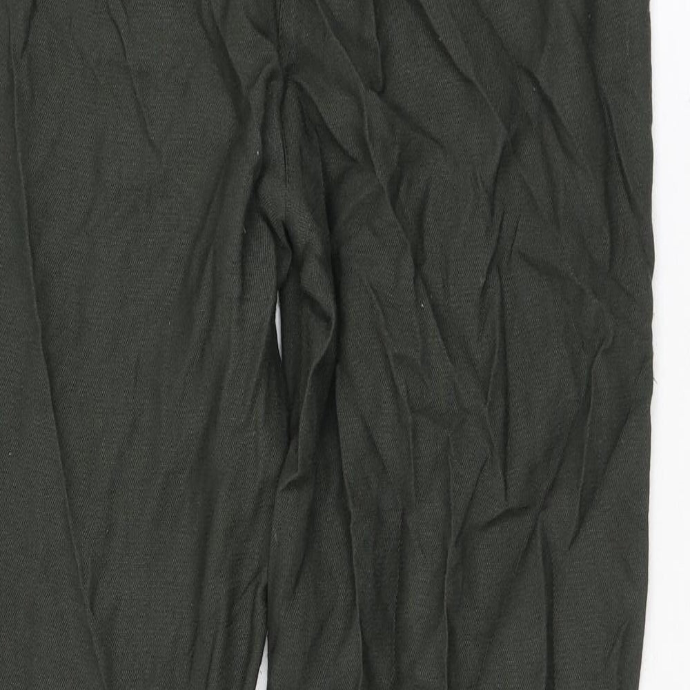 Mint Velvet Womens Grey Viscose Trousers Size 8 L26 in Regular Zip
