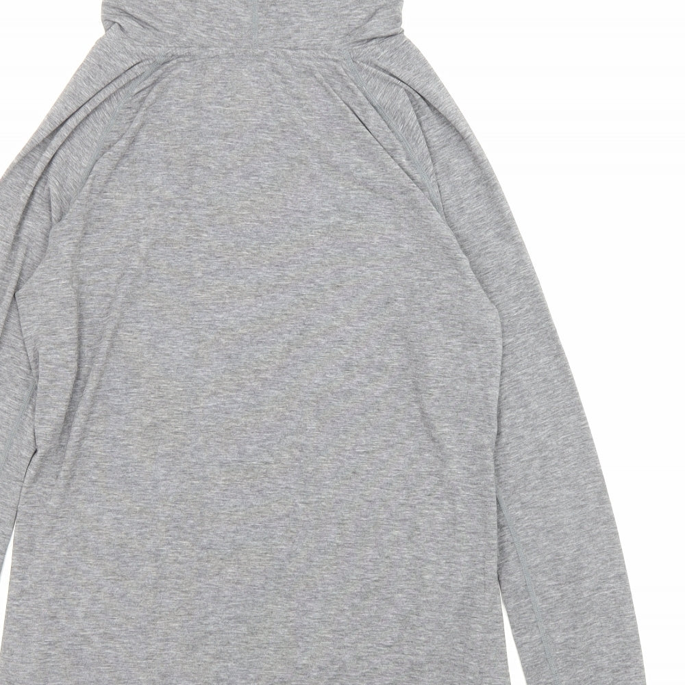 Gap Womens Grey Polyester Pullover Hoodie Size M Pullover - Pockets