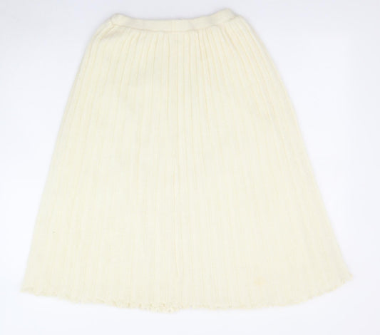 Womens UK Size 12 C&A A-Line Knit Skirt