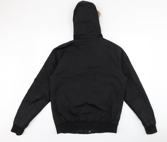 Mens UK Size M French Connection Black Bomber Jacket
