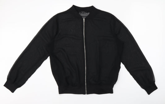 Womens UK Size 12 Cameo Rose Black Jacket
