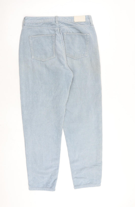 BDG Womens Blue Cotton Trousers Size 28 in L30 in Regular Zip