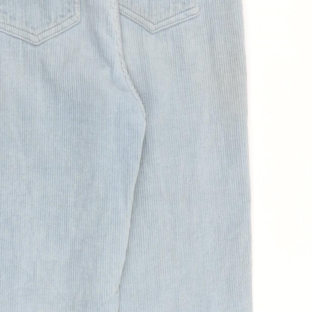 BDG Womens Blue Cotton Trousers Size 28 in L30 in Regular Zip