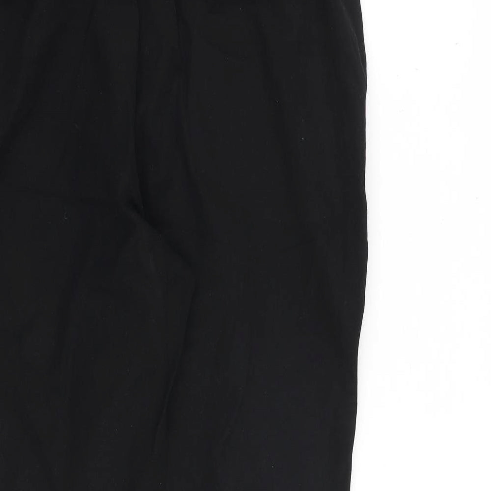 Womens UK Size 14 Marks and Spencer Regular Fit Carrot Black Trousers