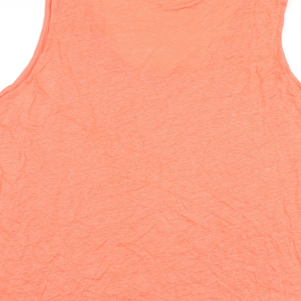 Autograph Womens Pink Flax Basic Tank Size 24 Round Neck