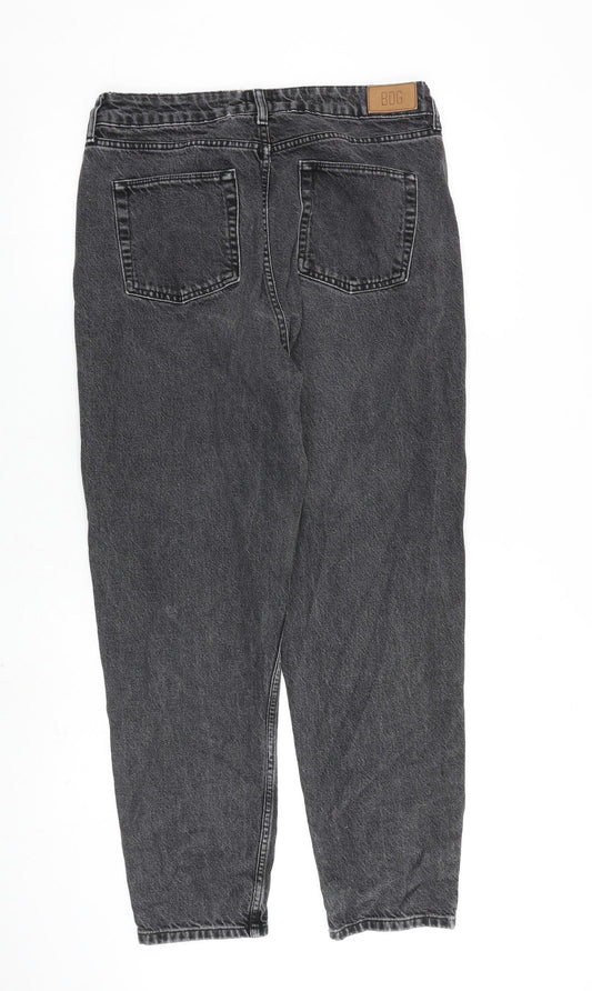 BDG Womens Grey Cotton Mom Jeans Size 32 in L32 in Regular Zip