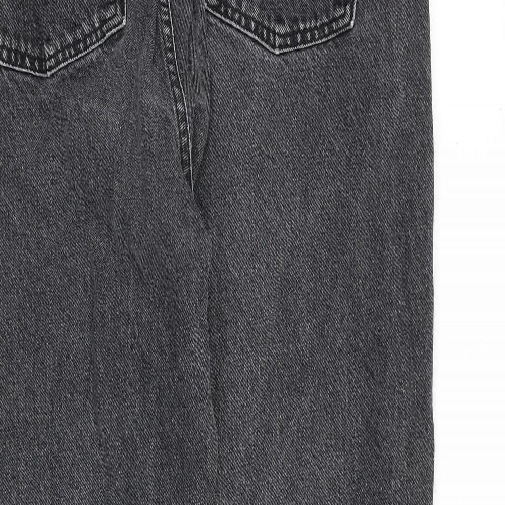 BDG Womens Grey Cotton Mom Jeans Size 32 in L32 in Regular Zip