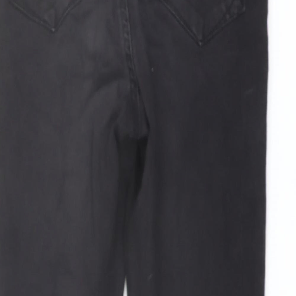 Denim & Co. Womens Grey Cotton Skinny Jeans Size 12 L27 in Regular Button