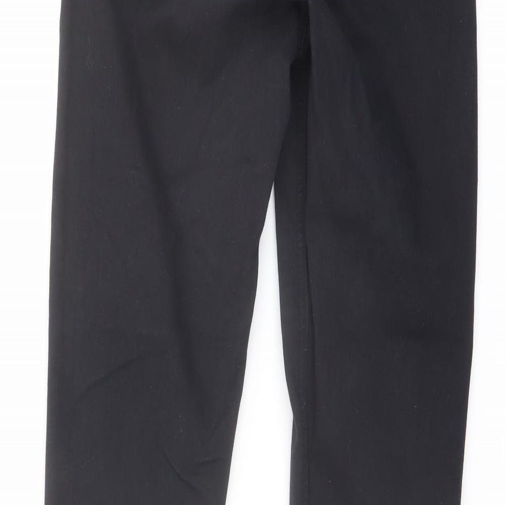 Topshop Womens Black Cotton Skinny Jeans Size 26 in L27 in Regular Button