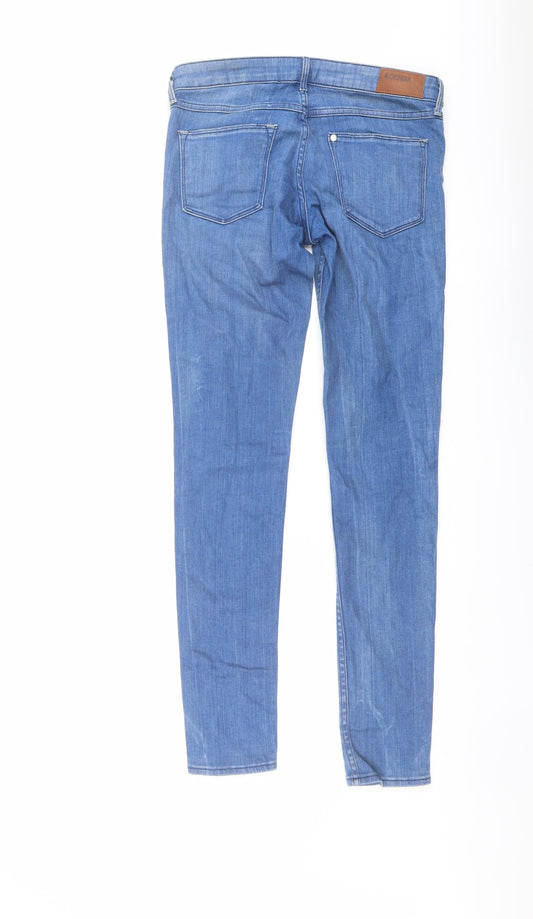 H&M Mens Blue Cotton Skinny Jeans Size 29 in L32 in Regular Button