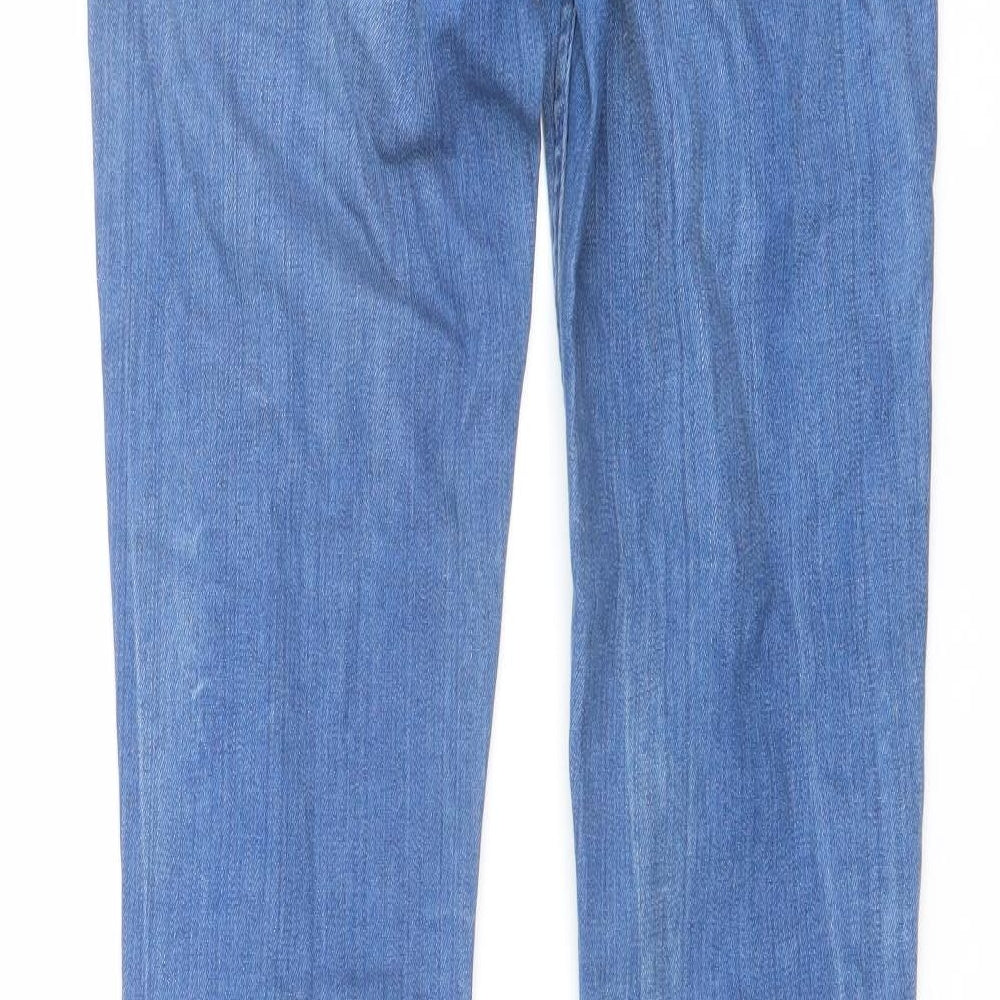 H&M Mens Blue Cotton Skinny Jeans Size 29 in L32 in Regular Button
