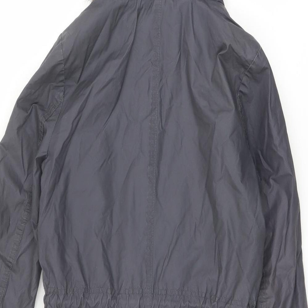 Womens UK Size 6 H&M Blue Parka Coat