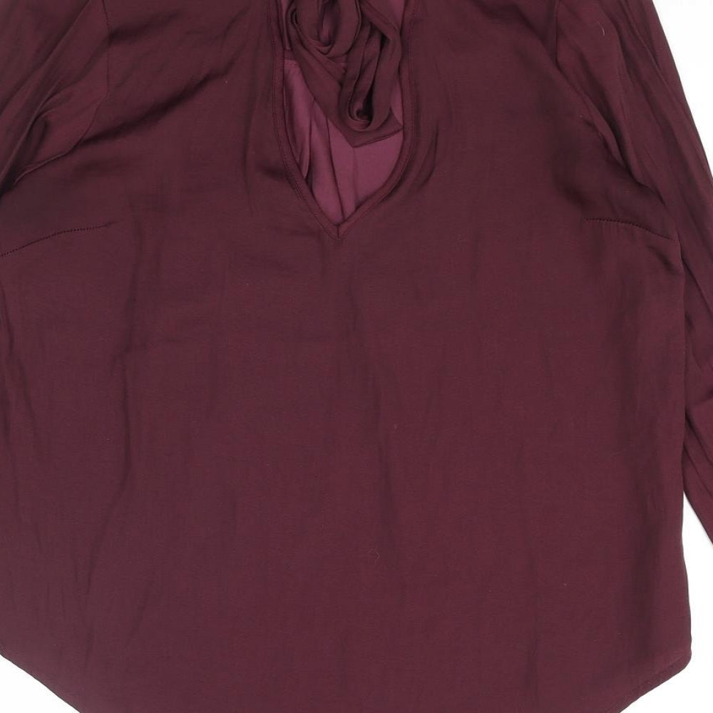 Womens UK Size S FOREVER 21 Purple Basic Blouse