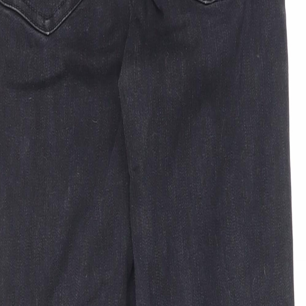 New Look Womens Black Cotton Skinny Jeans Size 6 L24 in Relaxed Zip