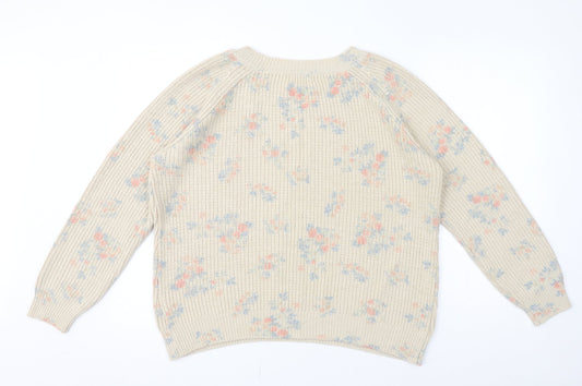 Womens UK Size L Monsoon Ivory Pullover Jumper