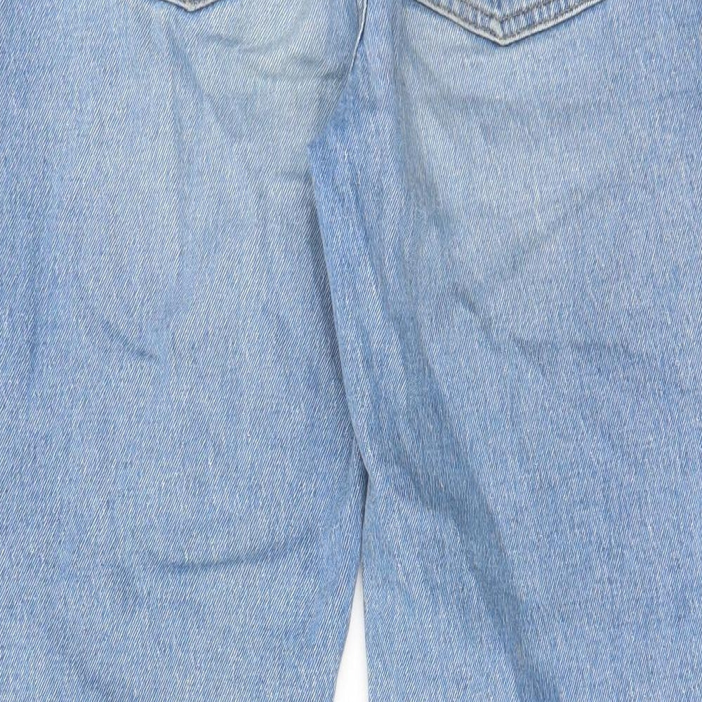 BDG Womens Blue Cotton Straight Jeans Size 26 in L30 in Regular Zip - Pockets, Belt Loops