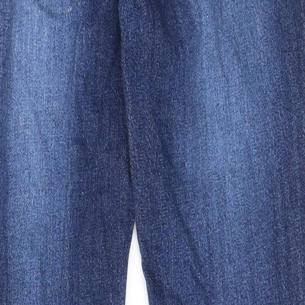 House of denim Womens Blue Cotton Skinny Jeans Size 10 L28 in Regular Zip - Pockets, Belt Loops