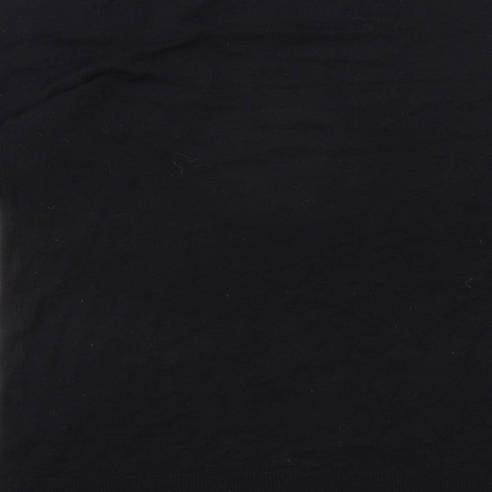 Womens UK Size 8 La Redoute Black Basic T-Shirt