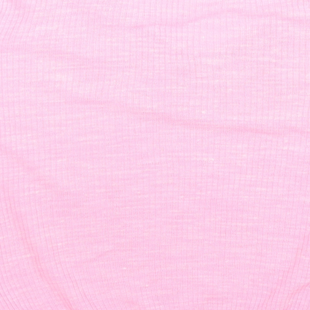 Womens UK Size XS Marks and Spencer Pink Jersey T-Shirt