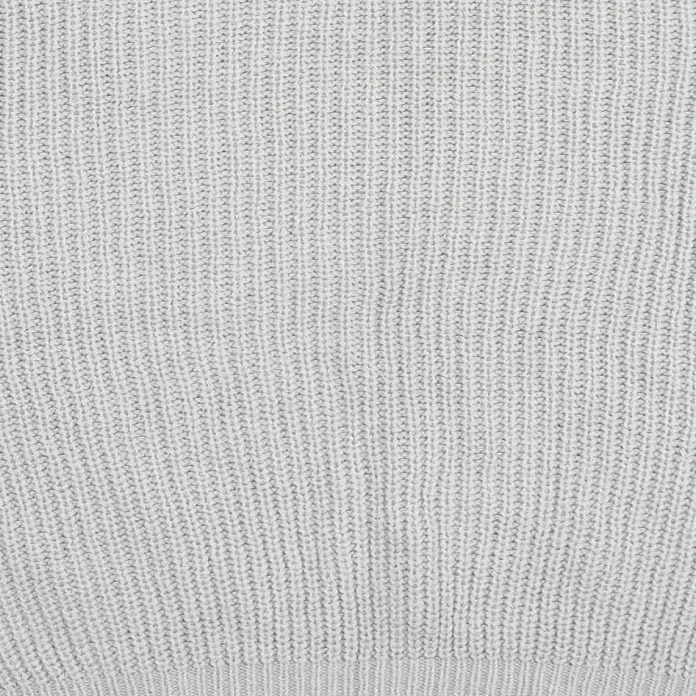 FOREVER 21 Womens Grey Round Neck Acrylic Pullover Jumper Size S