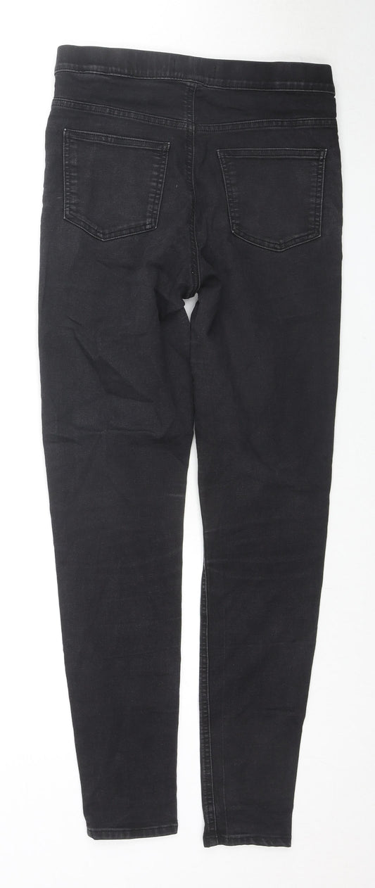 Marks and Spencer Womens Black Cotton Jegging Jeans Size 10 L30 in Regular