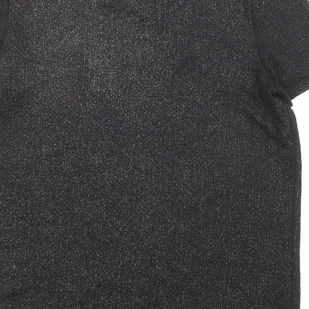 Womens UK Size 8 NEXT Black Basic T-Shirt