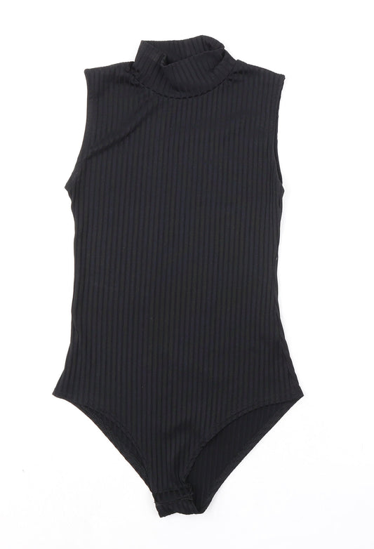 Womens UK Size 10 Parisian Collection One-Piece Black Bodysuit