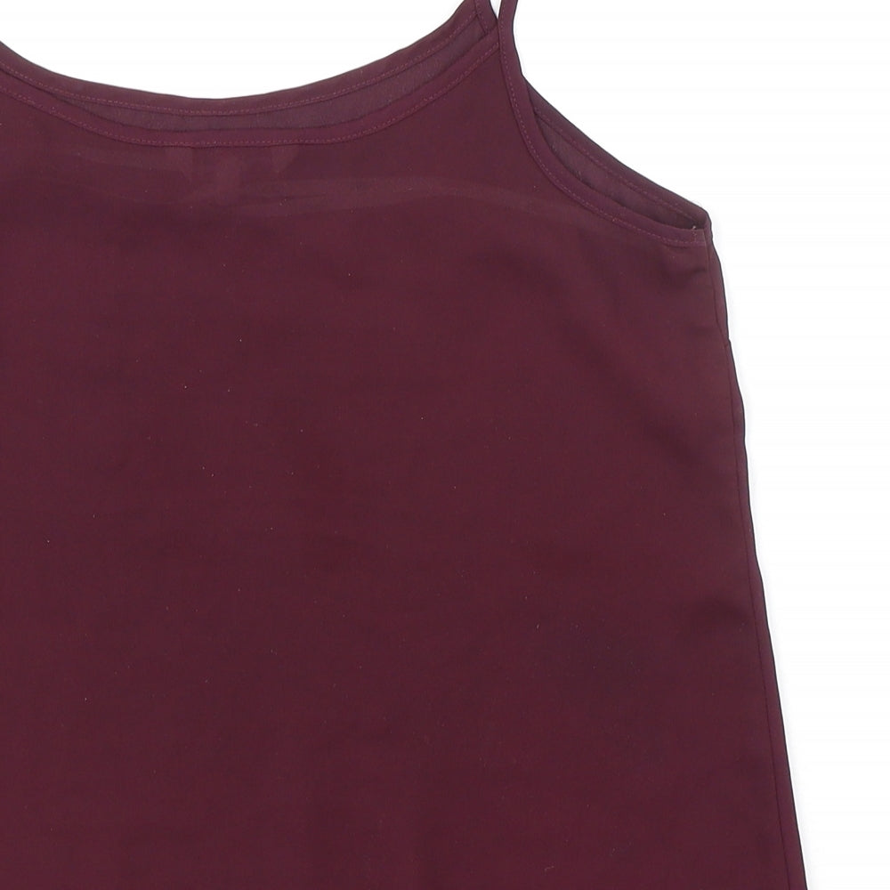 Womens UK Size 10 New Look Purple Camisole Blouse