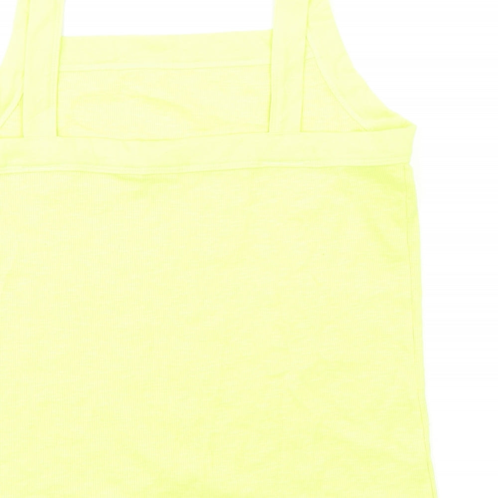 Womens UK Size L Gap Yellow Basic Tank