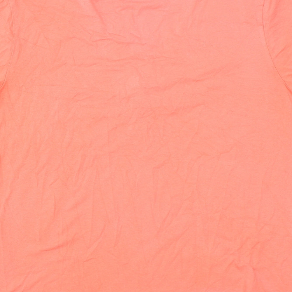 Womens UK Size 14 Bianca Orange Basic T-Shirt