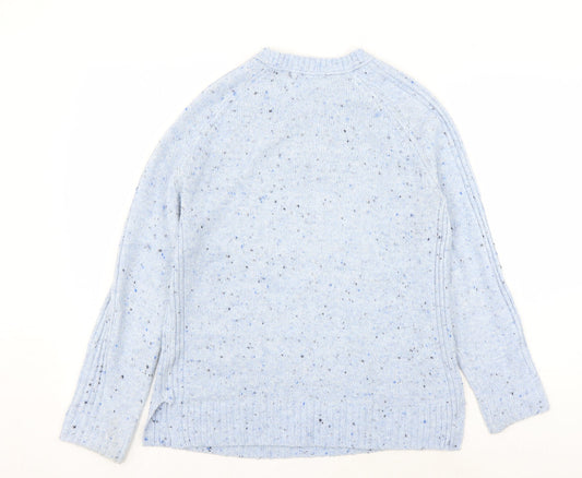 Womens UK Size S Marks and Spencer Blue Pullover Jumper