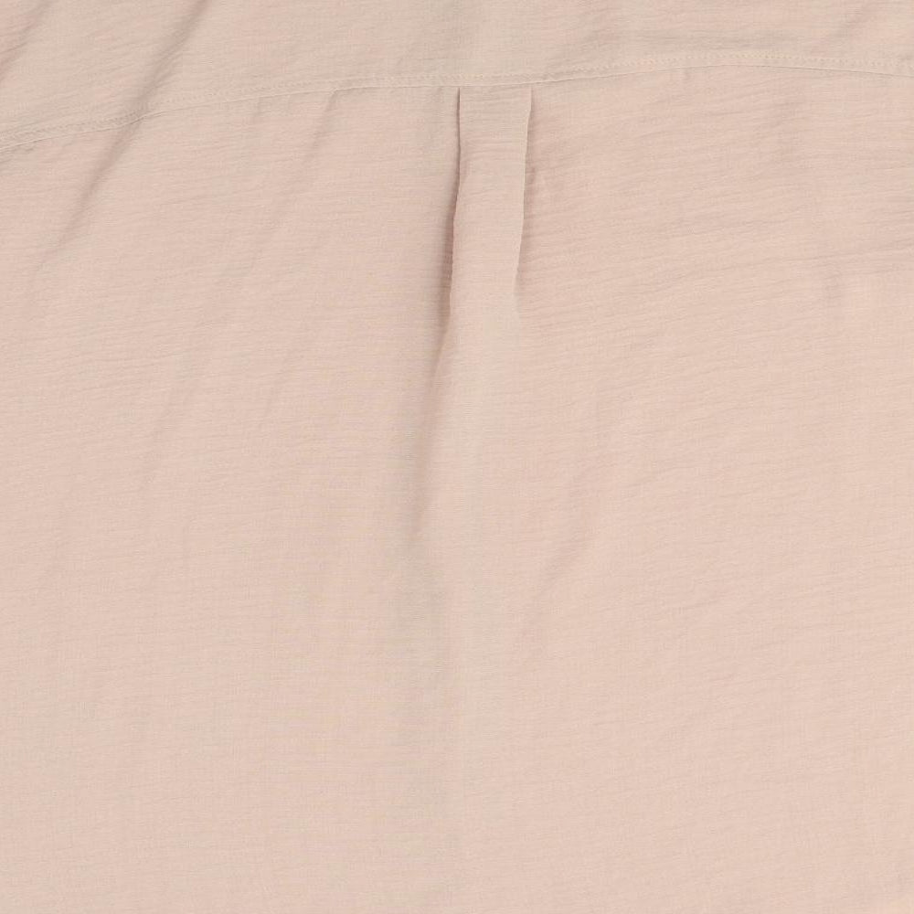 Womens UK Size 8 New Look Pink Basic Button-Up