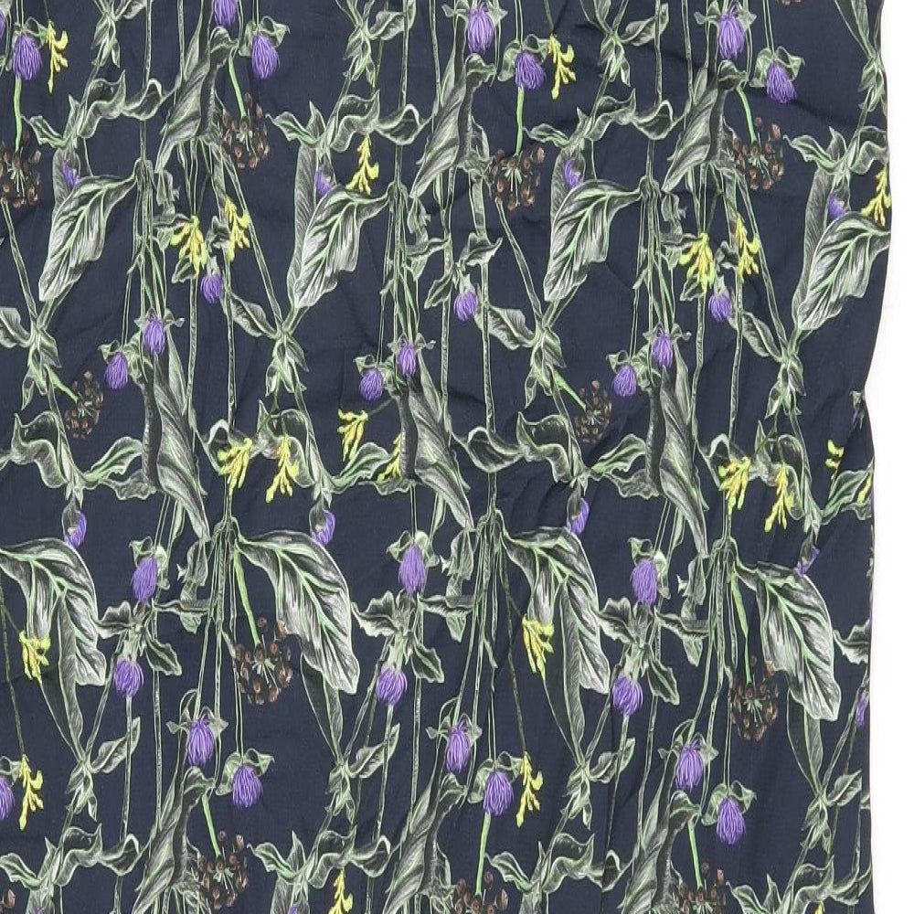 Womens UK Size 10 Topshop Blue Kimono Blouse