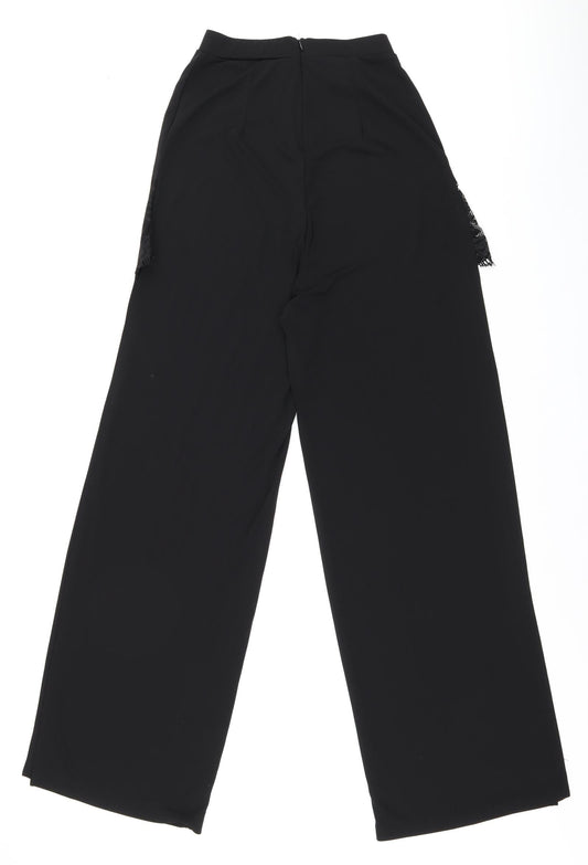 Womens UK Size 8 ASOS Regular Fit Black Trousers