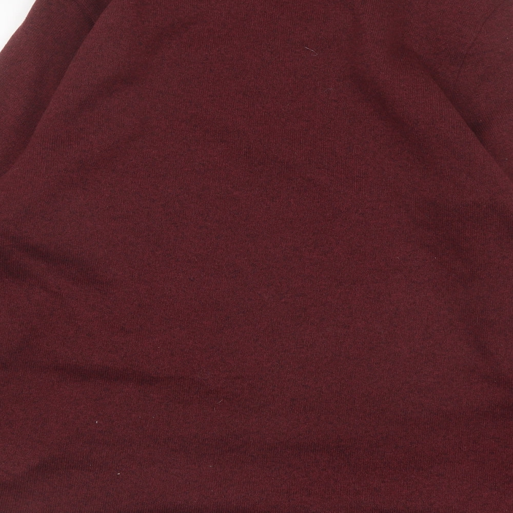 Mens UK Size L IZOD Red Pullover Sweatshirt