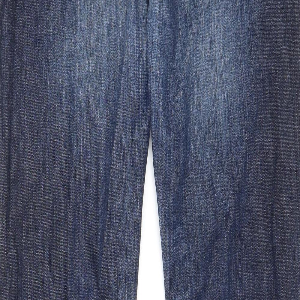 Kuyichi Mens Blue Cotton Straight Jeans Size 30 in L30 in Regular Zip - Pockets, Belt Loops