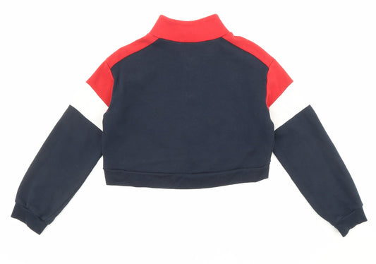 Womens UK Size XS Divided by H&M Blue Pullover Sweatshirt