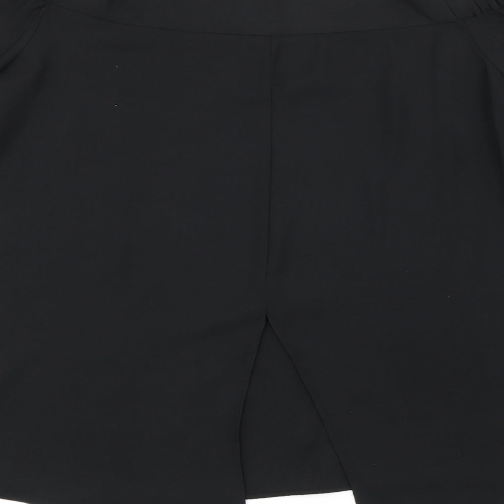 Womens UK Size 12 River Island Black Basic Blouse