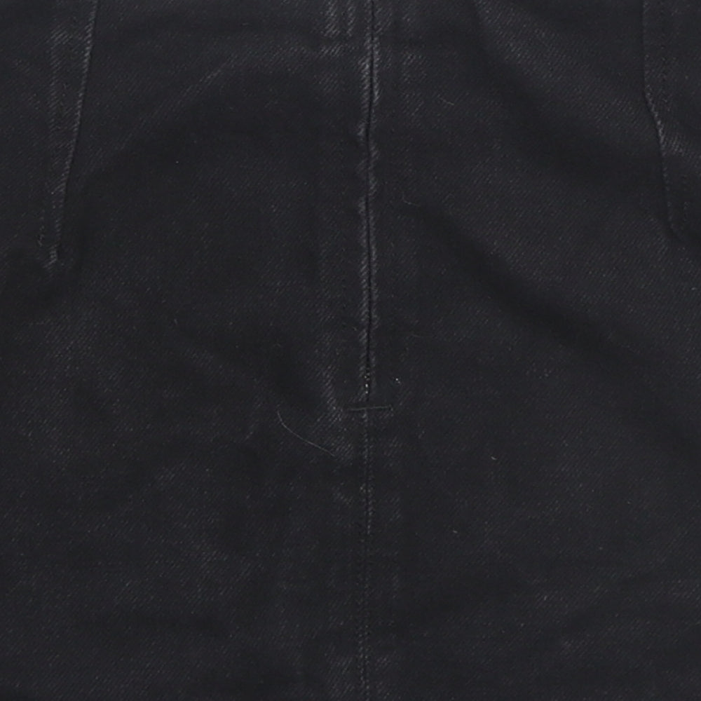 Womens UK Size 4 Topshop Mini Denim Skirt