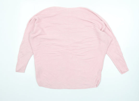 Womens UK Size XS H&M Pink Pullover Jumper