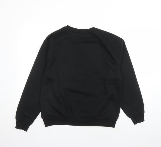 Womens UK Size S Dunnes Stores Black Pullover Sweatshirt