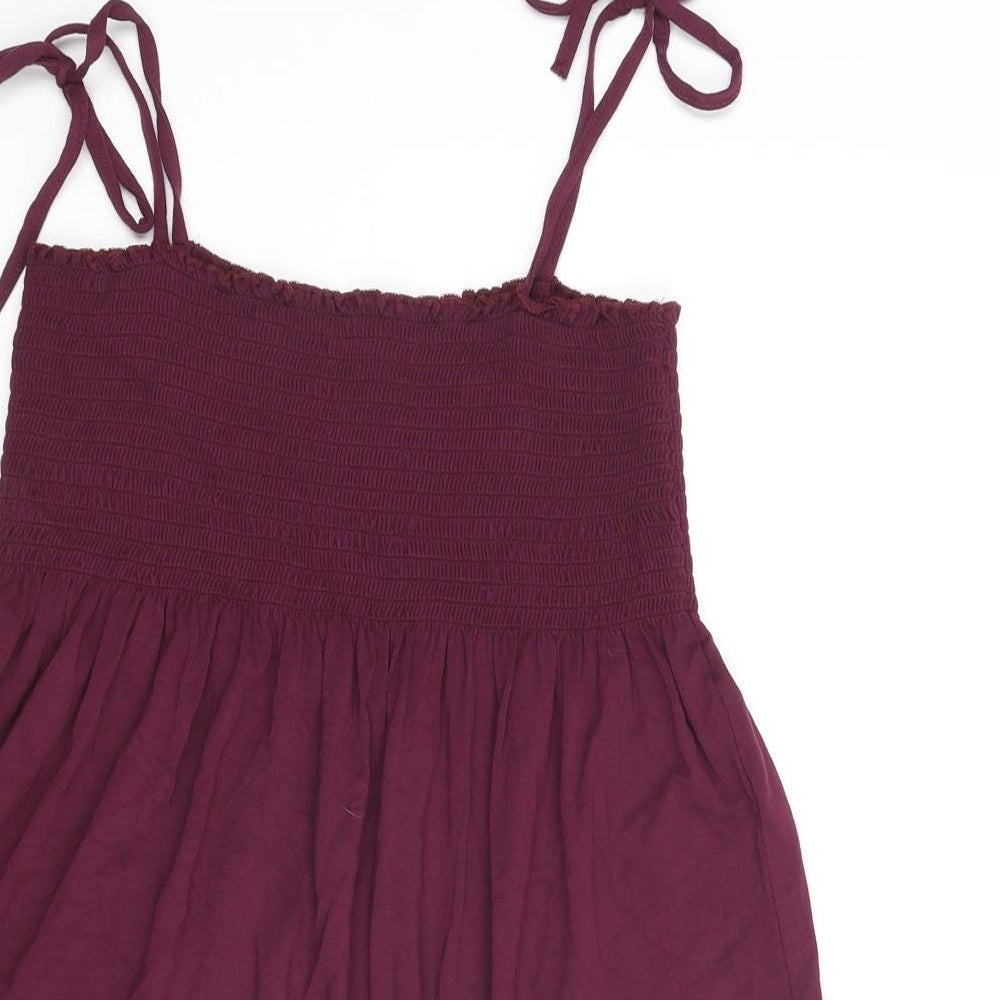 Womens UK Size 12 New Look Purple Basic Tank